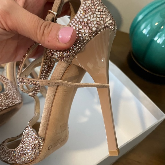 Jimmy Choo lance SCX | 174 | ballet pink mix | suede with crystal hotfix | 35.5 - Picture 4 of 4